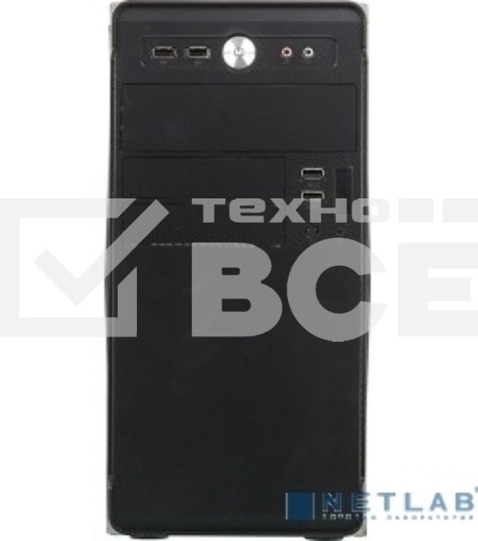 Компьютерный корпус Accord ACC-B022 черный без БП mATX 1x80mm 1x92mm 2x120mm 4xUSB2.0 audio