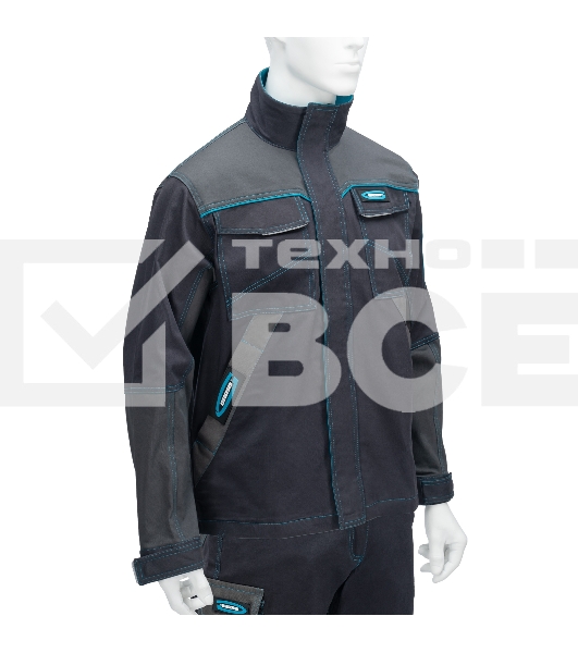 Куртка профессиональная рабочая, 97% хлопок 3% спандекс, XL Gross