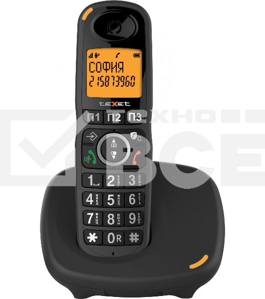 Радиотелефон teXet TX-D8905A черный