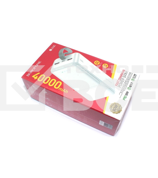 Внешний аккумулятор Powerbank Borofone BJ33C Creed 40000mAh, белый
