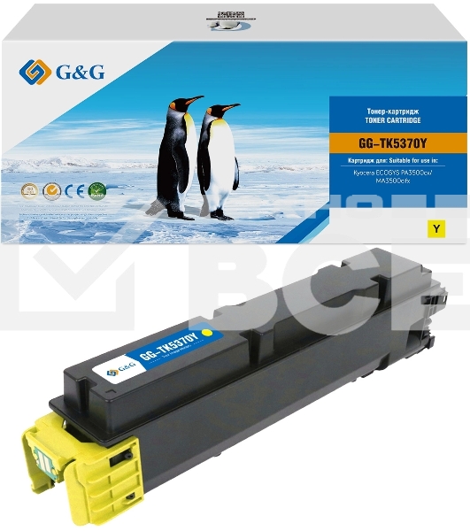 Картридж лазерный G&G GG-TK5370Y TK-5370Y желтый (5000стр.) для Kyocera ECOSYS PA3500cx/MA3500cifx