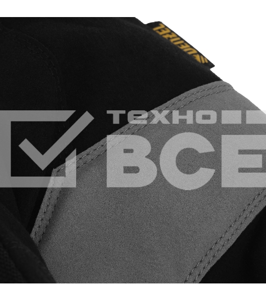 Перчатки универсальные, двойные, работа с сенсорным экраном, вязаная манжета, размер 9 Denzel