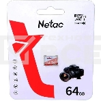 Флеш карта Netac P500 ECO 64Gb MicroSDXC U1/C10 up to 80Mb/s, retail pack card only, фото5