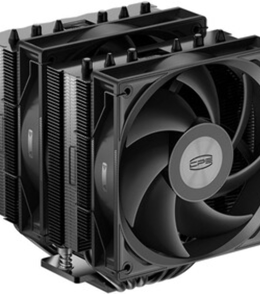 Кулер для процессора PCCooler RT620 BK (250W, 4-pin PWM, 157mm, Al/Cu, 6x6mm, 2x120mm, 73.32CFM, 34.9dBA, 2200RPM, S: 1851/1700/1200/115X, AM5/AM4, black)