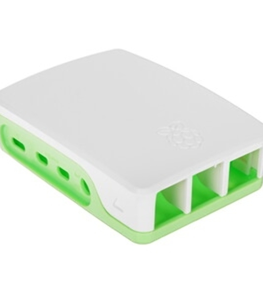 Корпус Qumo ABS Plastic, Raspberry Pi 4, White+Green(RS031)