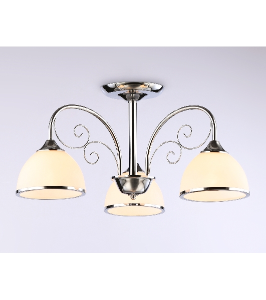 Светильник Ambrella light TR3181/3 CH/FR хром/белый матовый E27/3 max 40W D585*285