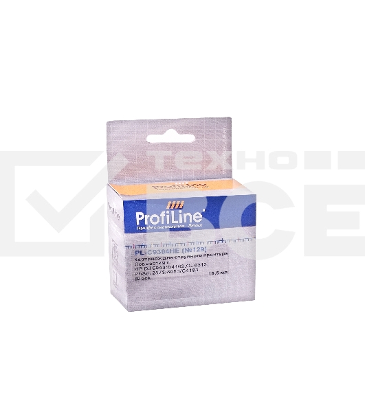 Картридж струйный PL-C9364HE №129 для принтеров HP DJ 5943/D4163/OJ 6313/PhSm 2573/8053/C4183 Black пигмент ProfiLine