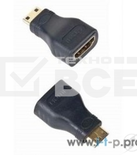 Переходник Gembird Переходник HDMI-miniHDMI 19F/19M, золотые разъемы, пакет A-HDMI-FC