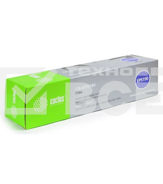 Картридж лазерный Cactus CS-EPS190 черный (4000 стр) для Epson AcuLaser C1100/C1100N/CX11/CX11N/CX11NF/CX11NFC