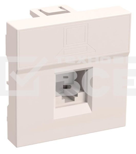 Розетка информационная РКИ-20-00-П RJ-45 UTP кат.5e (на 2 модуля) ПРАЙМЕР белая IEK