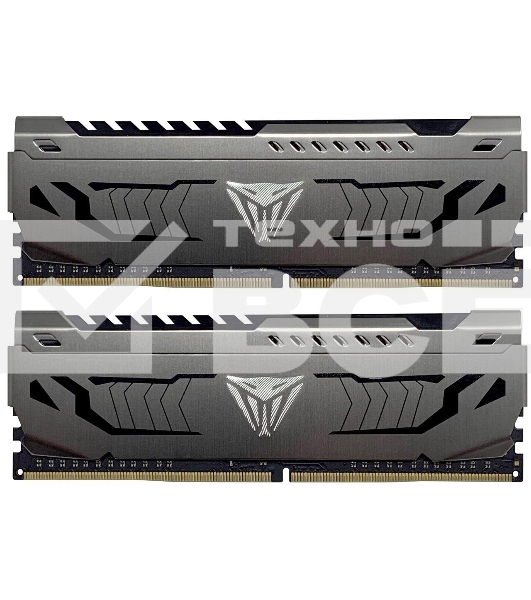 Оперативная память Patriot Viper Steel, DDR4, 16GB (2x8 GB), 3600 MHz, CL18, радиатор, чёрный