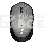 Мышь беспроводная Oklick 488MW серый/черный, 1600 dpi, радиоканал, USB, кнопки - 4, фото 1