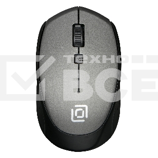 Мышь беспроводная Oklick 488MW серый/черный, 1600 dpi, радиоканал, USB, кнопки - 4