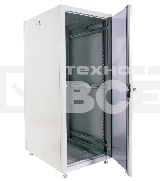 Шкаф телекоммуникационный напольный ЭКОНОМ 24U (600 × 600) дверь стекло, дверь металл