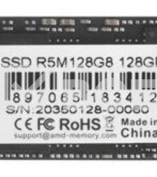 Накопитель SSD AMD Radeon R5M128G8, 128Gb, M.2 2280, SATA III, R/W 542/453
