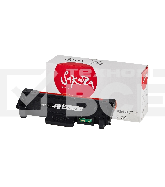 Картридж Sakura 106R04348 для XEROX, черный, 3000 к.