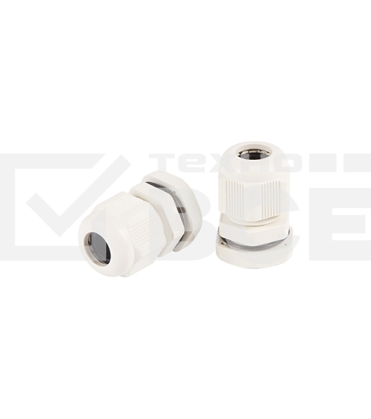 Кабельный ввод PG-9 (4-8мм) серый, комплект (3 шт/уп) Rexant