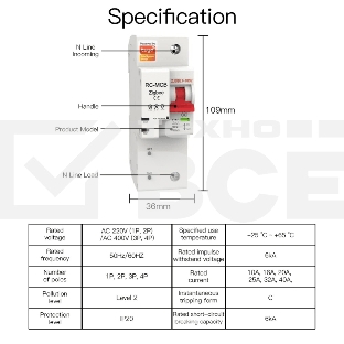 Выключатель MOES Zigbee circuit breaker 1P 16A ZCB-SC-1P16
