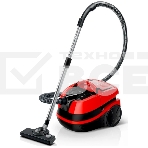 Пылесос Bosch BWD421PET красный, 2100 Вт, уборка влажная/сухая, пылесборник контейнер 5 л, фото2