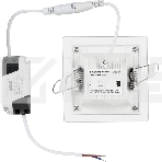 Светильник Glass кв 6W 490lm 4000K 220-240V IP20 монт Ø70х70 100*100*35 с дек стеклом LED, фото4
