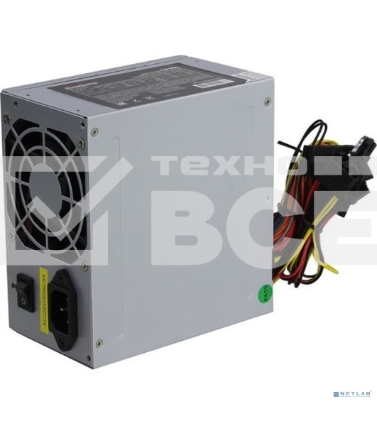 Блок питания ExeGate CP550 (EX282067RUS), 550Вт, 80мм, серебряный