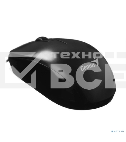 Мышь проводная Genius DX-110 черный, 1000 dpi, USB, кнопки - 3
