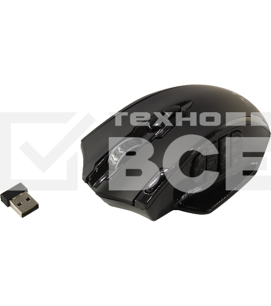 Мышь беспроводная Defender Redragon Impact Elite черный, 16000 dpi, радиоканал, USB, кнопки - 20