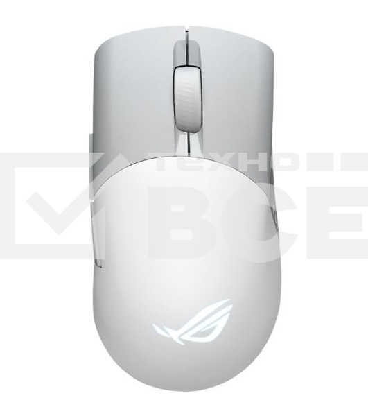 Мышь беспроводная/проводная ASUS ROG Keris Wireless AimPoint белый, 36000 dpi, радиоканал, Bluetooth, USB, кнопки - 5