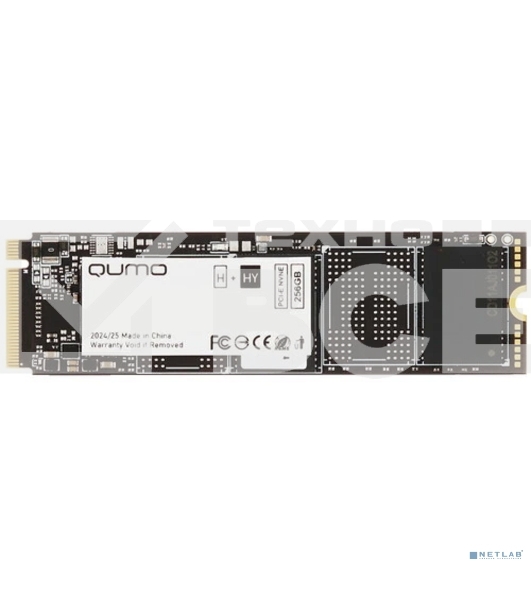 Накопитель SSD QUMO Novation, 256GB, M.2 2280, PCIe 3.0 x4, NVMe, R/W 3100/1290