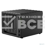 Сетевое хранилище Synology DiskStation DS925+ черный (AMD Ryzen V1500B/4Gb/4 pcs (3.5