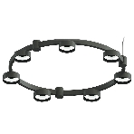 Корпус светильника C9238/7 SBK черный песок D635*70.5mm GX53/7, фото3