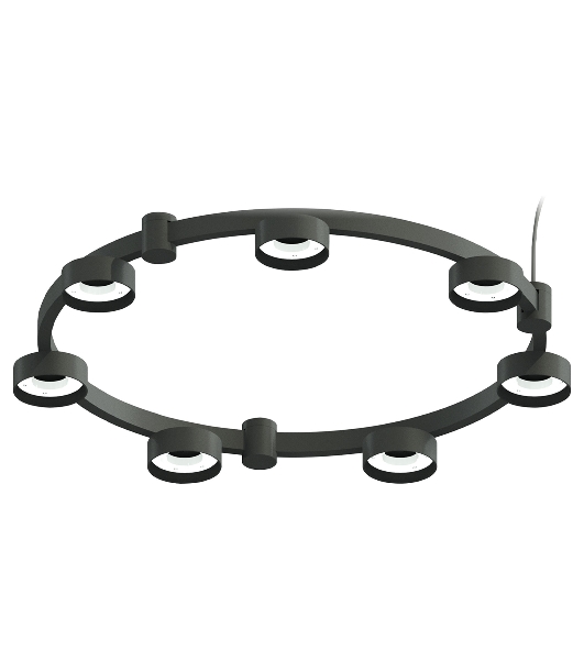 Корпус светильника C9238/7 SBK черный песок D635*70.5mm GX53/7