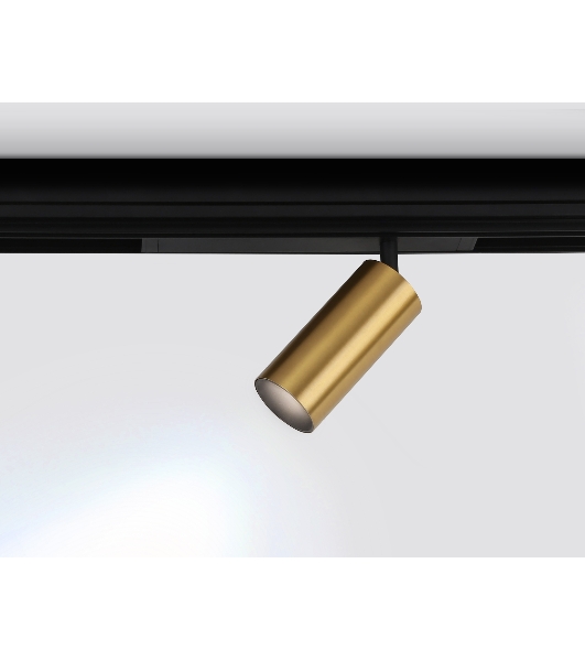 Управляемый светодиодный светильник для шинопровода Magnetic Ambrella light GL1223 GD золото IP20 18W 3000K-6400K 220V 36° D55*120 (Без ПДУ)