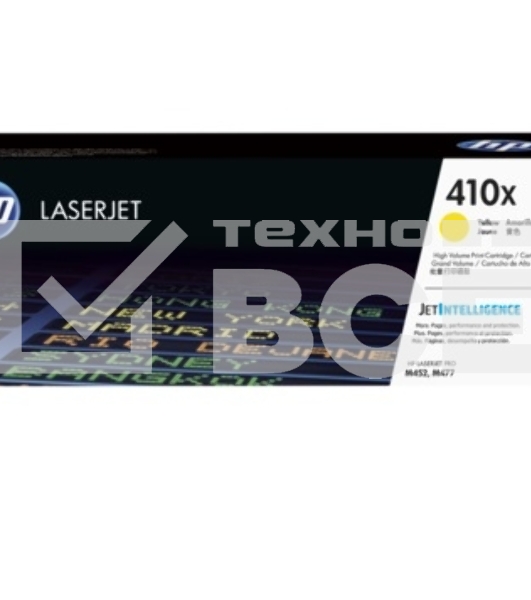 Тонер Картридж HP 410X CF412X желтый для HP LJ Pro M452/M477 (5000стр.)