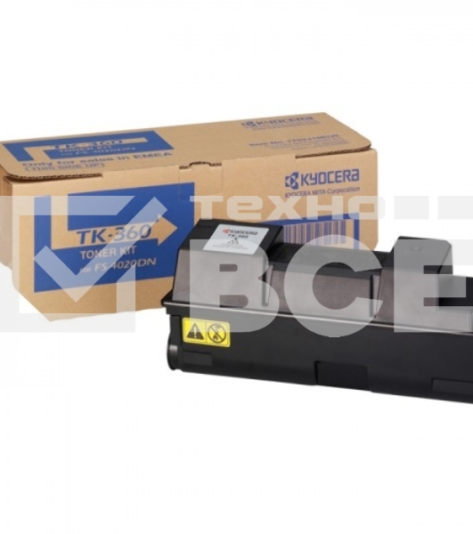 Картридж лазерный Kyocera TK-360 (1T02J20EU0/1T02J20EUC) черный для FS-4020DN 20000 стр.