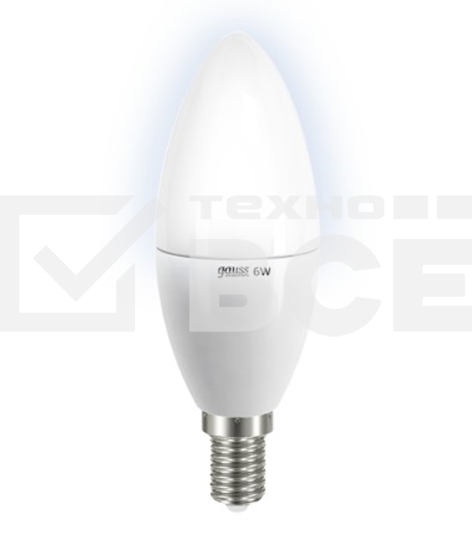 Лампа GAUSS LED Elementary Candle 6W E14 4100K LD 33126