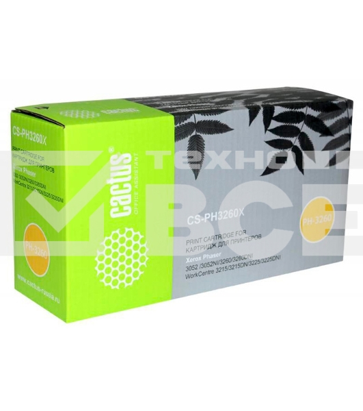 Картридж лазерный Cactus CS-PH3260X 106R02782 черный (3000 стр.) для Xerox Phaser 3052/3052NI/3260 2шт.