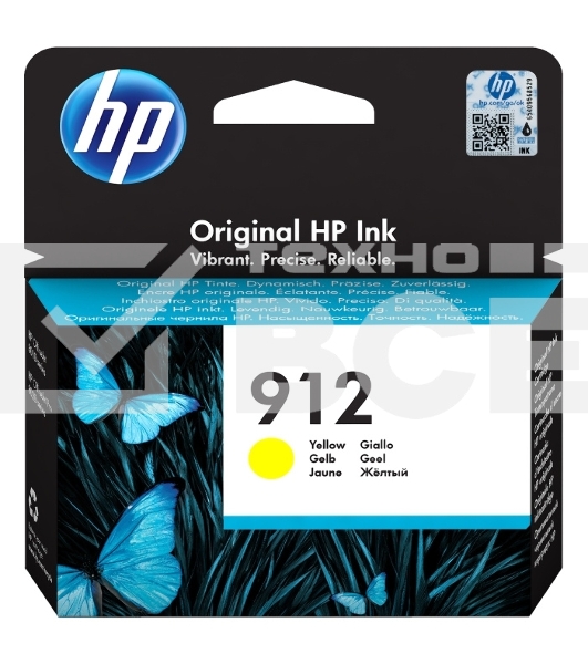 Картридж струйный HP 912 3YL79AE желтый (315стр.) для HP DJ IA OfficeJet 801x/802x