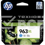 Картридж струйный HP 963XL 3JA27AE голубой увеличенной ёмкости (1600 стр) для HP OfficeJet Pro 9010, 9013, 9020, 9023, фото 1