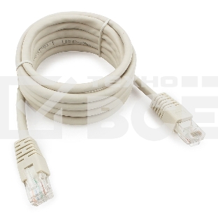 Патч-корд UTP Cablexpert PP6U-2M кат.6, 2м, литой, многожильный (серый)