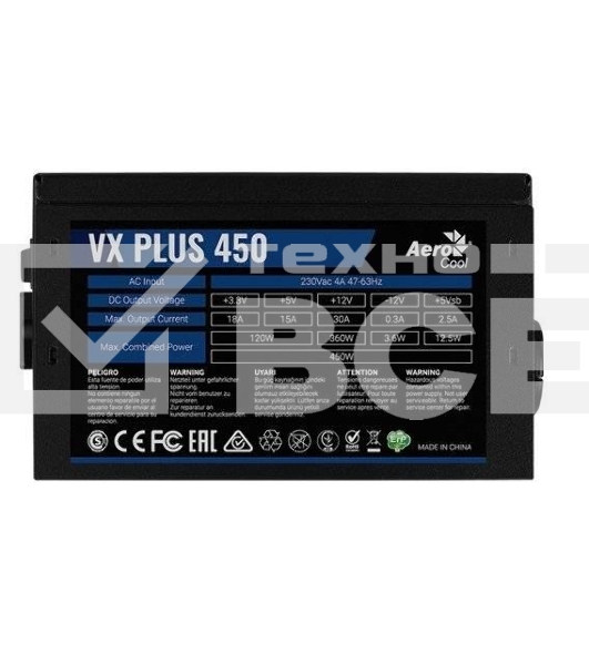 Блок питания Aerocool / Formula VX-450 PLUS, 450Вт, 120мм, черный