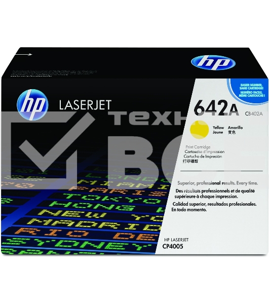 Картридж лазерный HP CB402A желтый CP4005