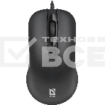 Мышь проводная Defender Classic MB-230 черный, 1600 dpi, USB, кнопки - 4, фото11