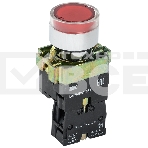 Кнопка LAY5-BW3461 с подсв. красн. 1з ИЭК BBT50-BW-K04, фото2