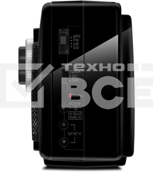 Радиоприёмник SVEN SRP-535 чёрный (3 Вт, FM/AM/SW, USB, SD/microSD, 900 мАч, 2 х D/UM, фонарь)