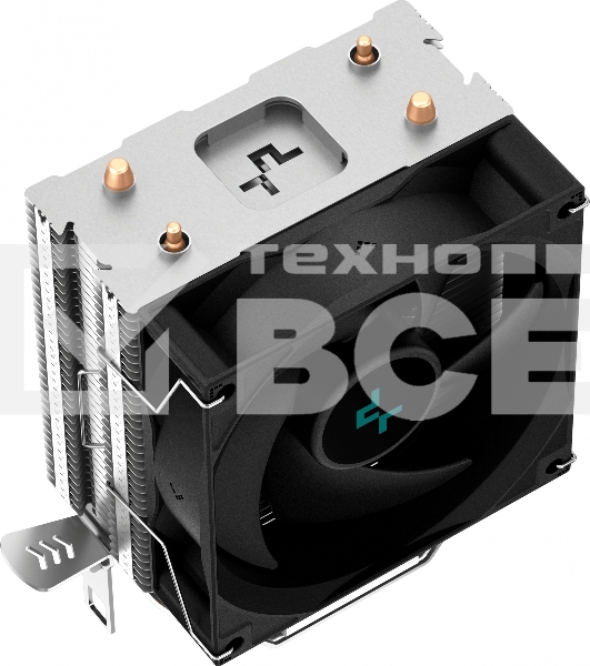 Кулер для процессора DEEPCOOL AG200 черный, 92 мм, алюминий/медь, 3050 об/мин, 30.5 дБ, 4 pin, 100 Вт, 133 мм