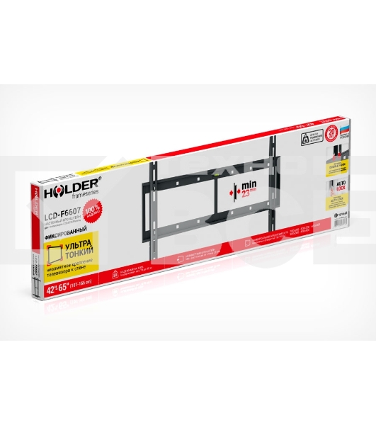 Кронштейн для телевизора Holder LCD-F6607 черный 42