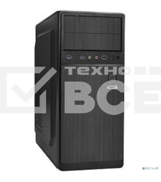 Компьютерный корпус Miditower ExeGate EX287140RUS XP-402U2 (ATX, без БП, 1*USB+2*USB3.0, аудио, черный)