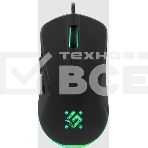 Мышь проводная Defender Arga GM-049 черный, 3600 dpi, USB, кнопки - 6, фото 1