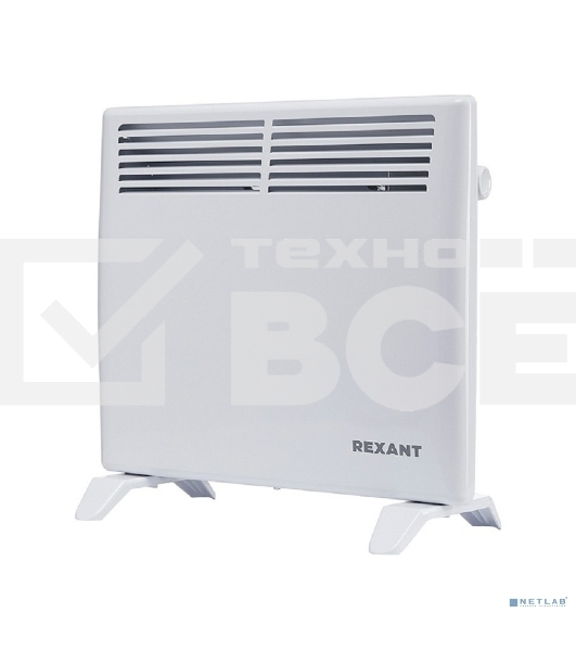 Конвектор Rexant 60-0118, белый, 1000 Вт, 15 м2, механический термостат